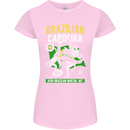 Brazilian Capoeira Mixed Martial Arts MMA Womens Petite Cut T-Shirt Light Pink