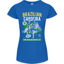 Brazilian Capoeira Mixed Martial Arts MMA Womens Petite Cut T-Shirt Royal Blue