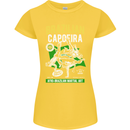 Brazilian Capoeira Mixed Martial Arts MMA Womens Petite Cut T-Shirt Yellow