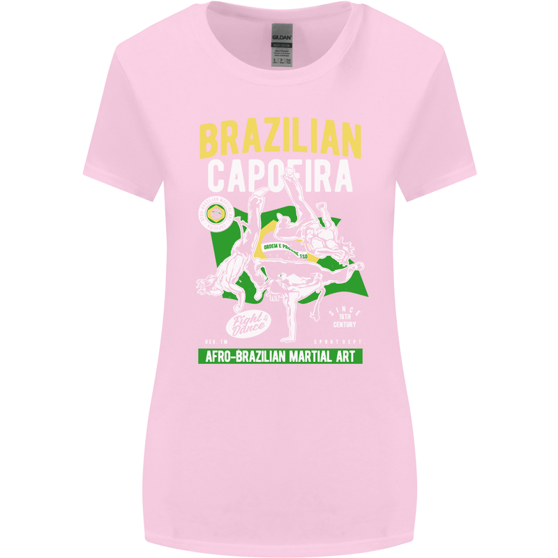 Brazilian Capoeira Mixed Martial Arts MMA Womens Wider Cut T-Shirt Light Pink