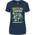 Brazilian Capoeira Mixed Martial Arts MMA Womens Wider Cut T-Shirt Navy Blue