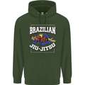 Brazilian Jiu Jitsu Childrens Kids Hoodie Forest Green