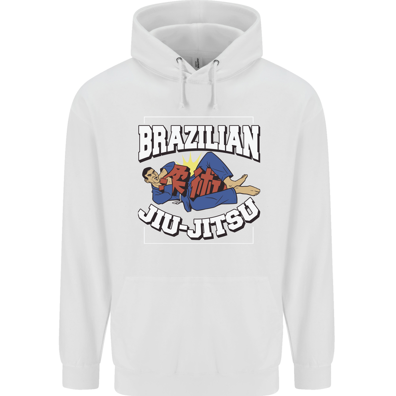 Brazilian Jiu Jitsu Childrens Kids Hoodie White