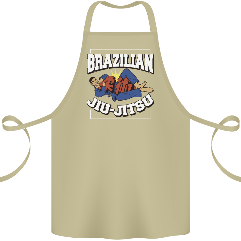 Brazilian Jiu Jitsu Cotton Apron 100% Organic Khaki