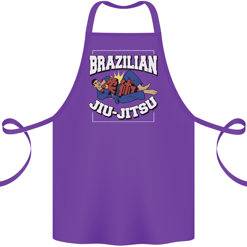 Brazilian Jiu Jitsu Cotton Apron 100% Organic Purple