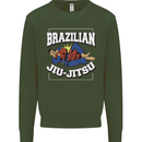 Brazilian Jiu Jitsu Kids Sweatshirt Jumper Forest Green