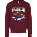 Brazilian Jiu Jitsu Kids Sweatshirt Jumper Maroon