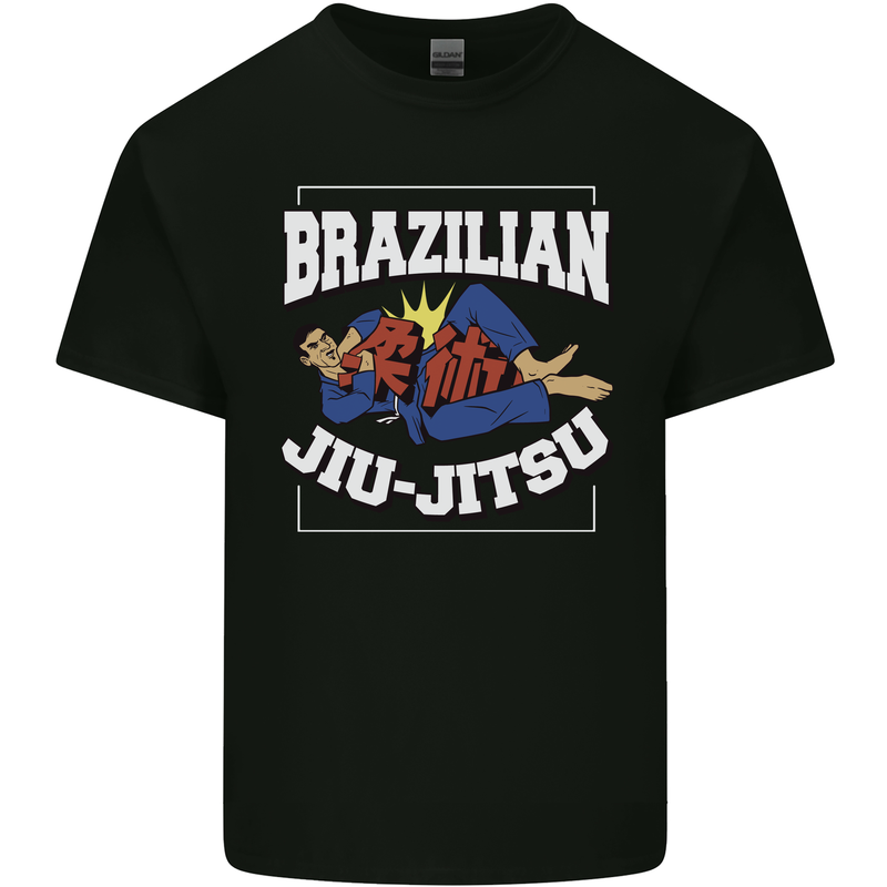 Brazilian Jiu Jitsu Mens Cotton T-Shirt Tee Top Black