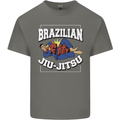 Brazilian Jiu Jitsu Mens Cotton T-Shirt Tee Top Charcoal