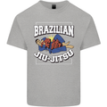 Brazilian Jiu Jitsu Mens Cotton T-Shirt Tee Top Sports Grey