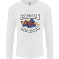 Brazilian Jiu Jitsu Mens Long Sleeve T-Shirt White