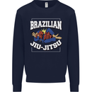 Brazilian Jiu Jitsu Mens Sweatshirt Jumper Navy Blue