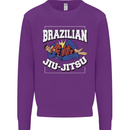 Brazilian Jiu Jitsu Mens Sweatshirt Jumper Purple