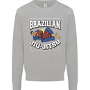 Brazilian Jiu Jitsu Mens Sweatshirt Jumper Sports Grey