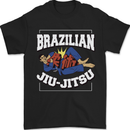Brazilian Jiu Jitsu Mens T-Shirt 100% Cotton Black