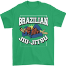 Brazilian Jiu Jitsu Mens T-Shirt 100% Cotton Irish Green