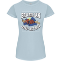 Brazilian Jiu Jitsu Womens Petite Cut T-Shirt Light Blue