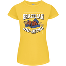 Brazilian Jiu Jitsu Womens Petite Cut T-Shirt Yellow