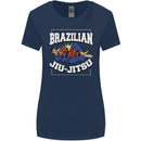 Brazilian Jiu Jitsu Womens Wider Cut T-Shirt Navy Blue