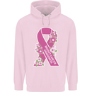 Breast Cancer Awareness Bow Childrens Kids Hoodie Light Pink