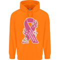 Breast Cancer Awareness Bow Childrens Kids Hoodie Orange