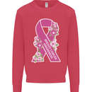 Breast Cancer Awareness Bow Kids Sweatshirt Jumper Heliconia