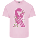 Breast Cancer Awareness Bow Kids T-Shirt Childrens Light Pink