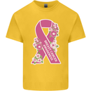 Breast Cancer Awareness Bow Kids T-Shirt Childrens Yellow