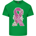 Breast Cancer Awareness Bow Mens Cotton T-Shirt Tee Top Irish Green