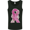 Breast Cancer Awareness Bow Mens Vest Tank Top Black