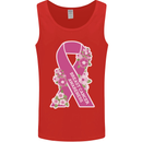 Breast Cancer Awareness Bow Mens Vest Tank Top Red
