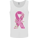 Breast Cancer Awareness Bow Mens Vest Tank Top White