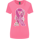 Breast Cancer Awareness Bow Womens Wider Cut T-Shirt Azalea