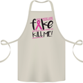 Breast Cancer Awareness Fake Boobs Cotton Apron 100% Organic Natural