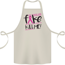 Breast Cancer Awareness Fake Boobs Cotton Apron 100% Organic Natural
