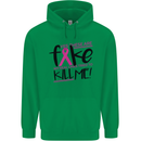 Breast Cancer Awareness Fake Boobs Mens 80% Cotton Hoodie Irish Green