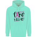 Breast Cancer Awareness Fake Boobs Mens 80% Cotton Hoodie Peppermint