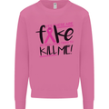 Breast Cancer Awareness Fake Boobs Mens Sweatshirt Jumper Azalea