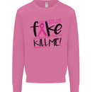 Breast Cancer Awareness Fake Boobs Mens Sweatshirt Jumper Azalea