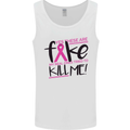 Breast Cancer Awareness Fake Boobs Mens Vest Tank Top White