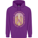 Breast Cancer Awareness Fights Alone Childrens Kids Hoodie Purple