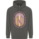 Breast Cancer Awareness Fights Alone Childrens Kids Hoodie Storm Grey