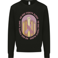 Breast Cancer Awareness Fights Alone Kids Sweatshirt Jumper Black