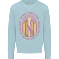 Breast Cancer Awareness Fights Alone Kids Sweatshirt Jumper Light Blue