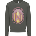 Breast Cancer Awareness Fights Alone Kids Sweatshirt Jumper Storm Grey