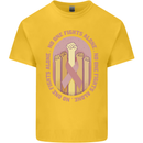 Breast Cancer Awareness Fights Alone Kids T-Shirt Childrens Yellow