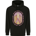Breast Cancer Awareness Fights Alone Mens 80% Cotton Hoodie Black