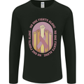 Breast Cancer Awareness Fights Alone Mens Long Sleeve T-Shirt Black