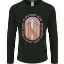 Breast Cancer Awareness Fights Alone Mens Long Sleeve T-Shirt Black