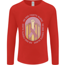 Breast Cancer Awareness Fights Alone Mens Long Sleeve T-Shirt Red